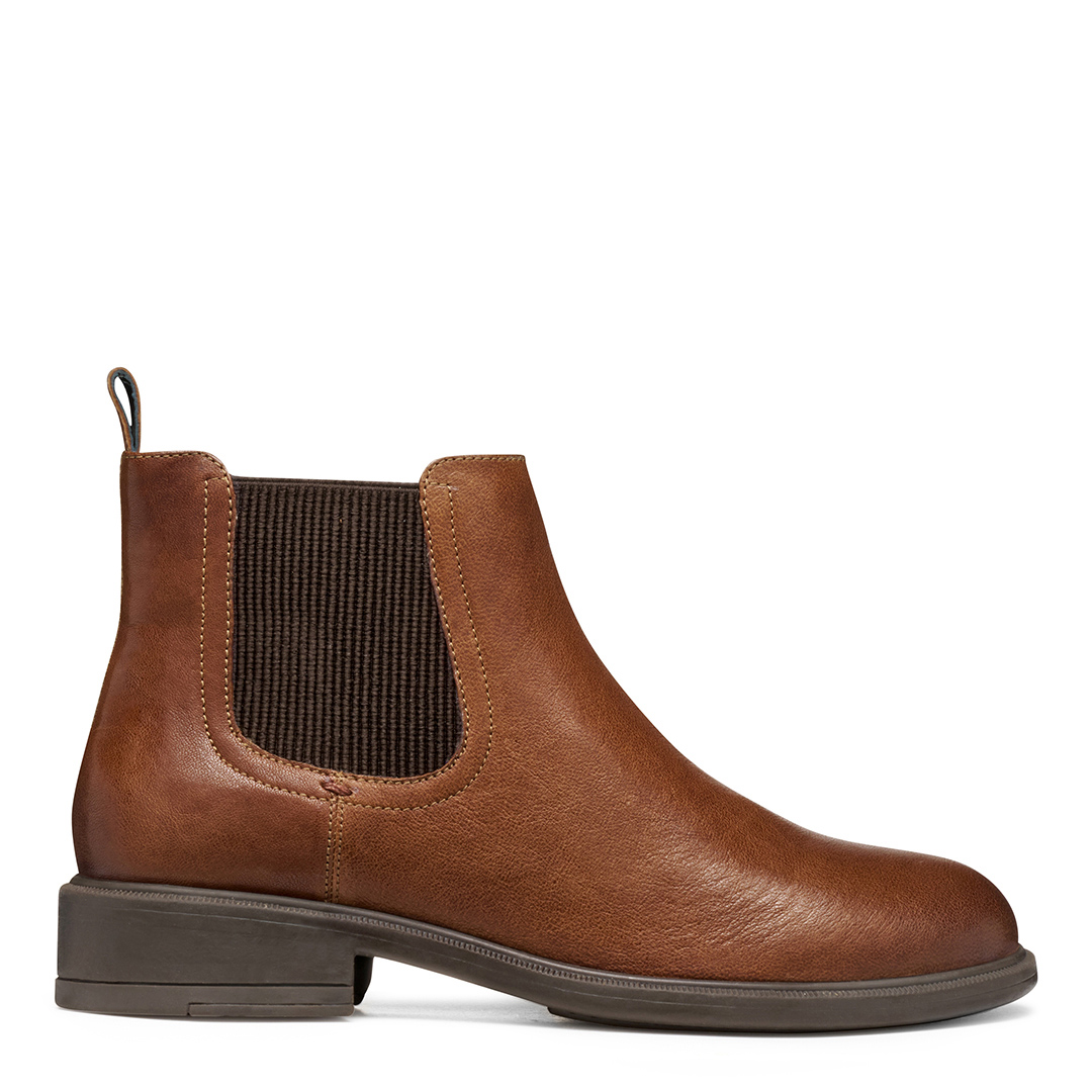 Geox Women's   Brown Leather Catria Ankle Boots in Size 6, BrandAlley