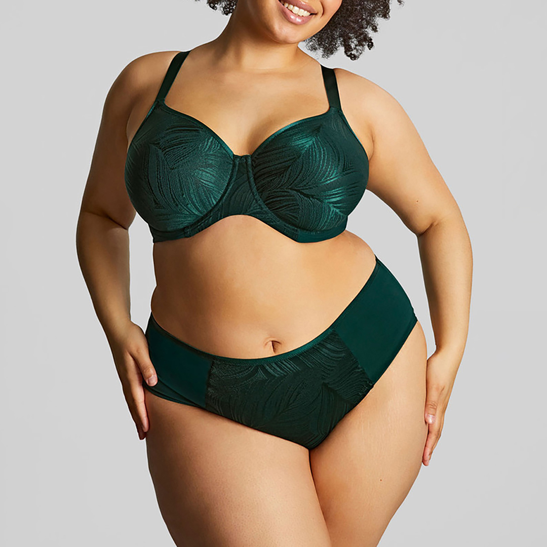Illuminate Full Cup Bra-Dark Green