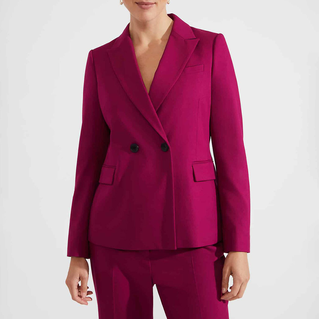 Hobbs London Women's   Purple Pink Nola Blazer in Size 8, BrandAlley