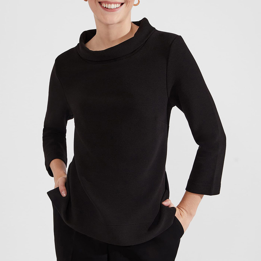 Black Betsy Crop Sleeve Top