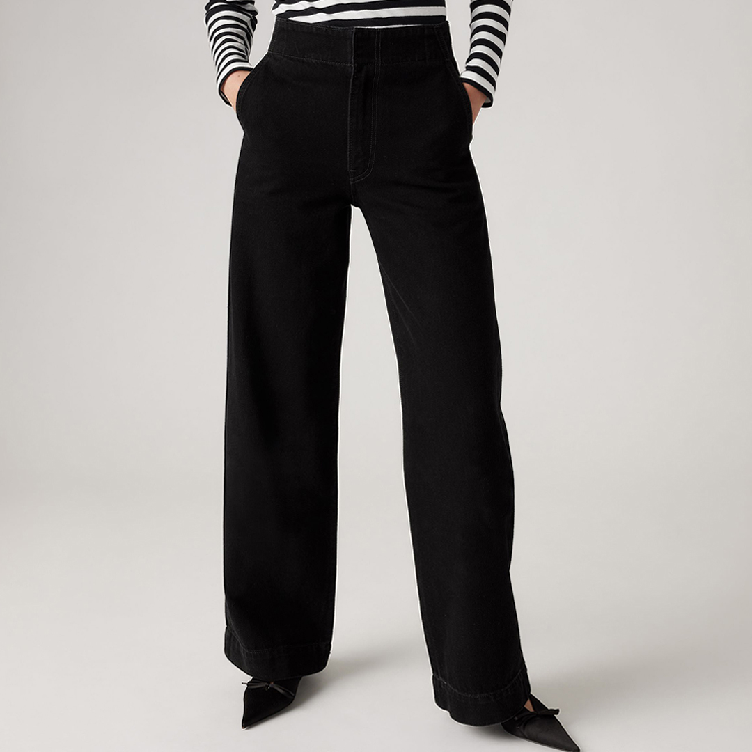 Black Ribcage Wide Leg Jean - Levi's - Modalova