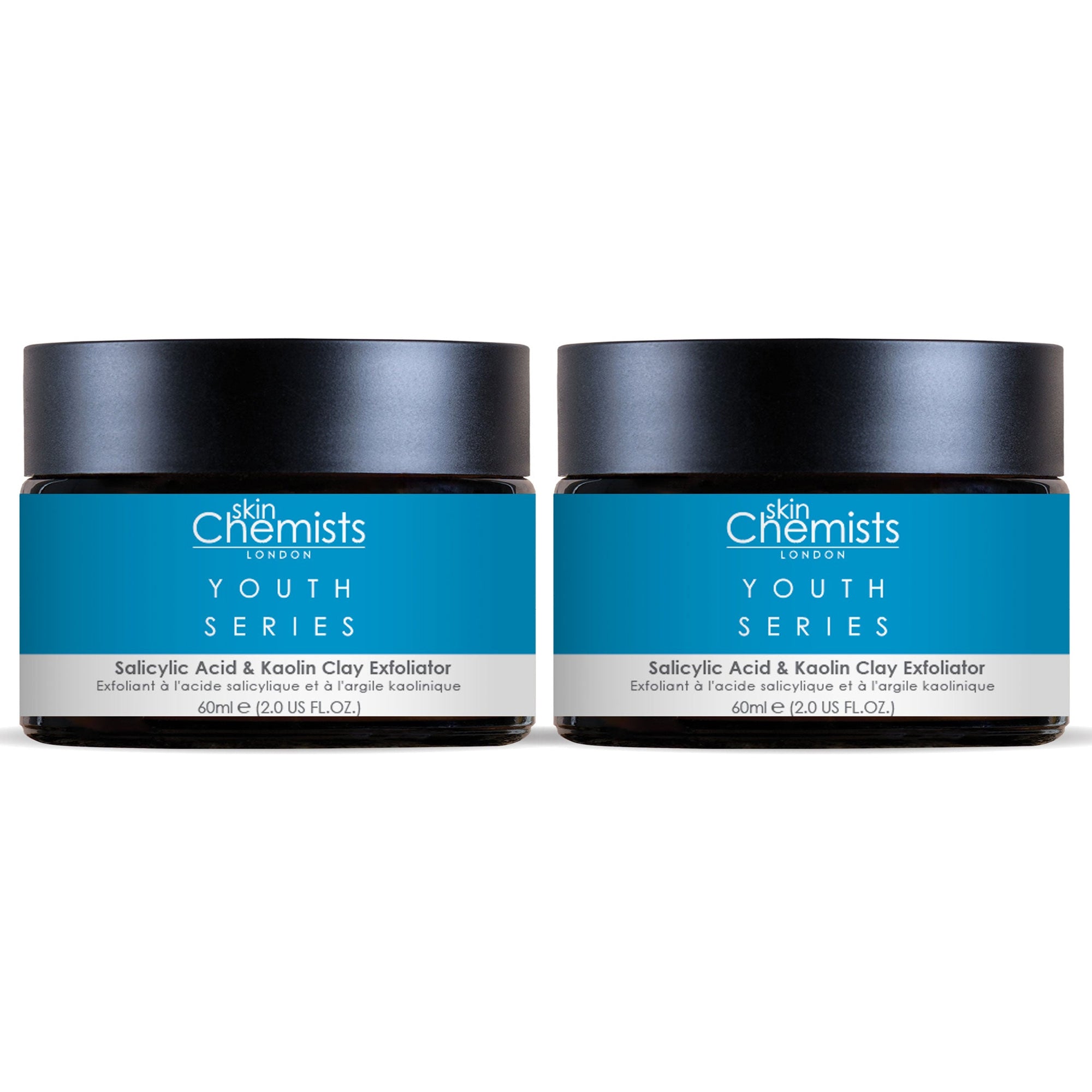 Skinchemists    White Salicylic Acid & Kaolin Clay Exfoliator 60Ml X 2 Duo Pack , BrandAlley