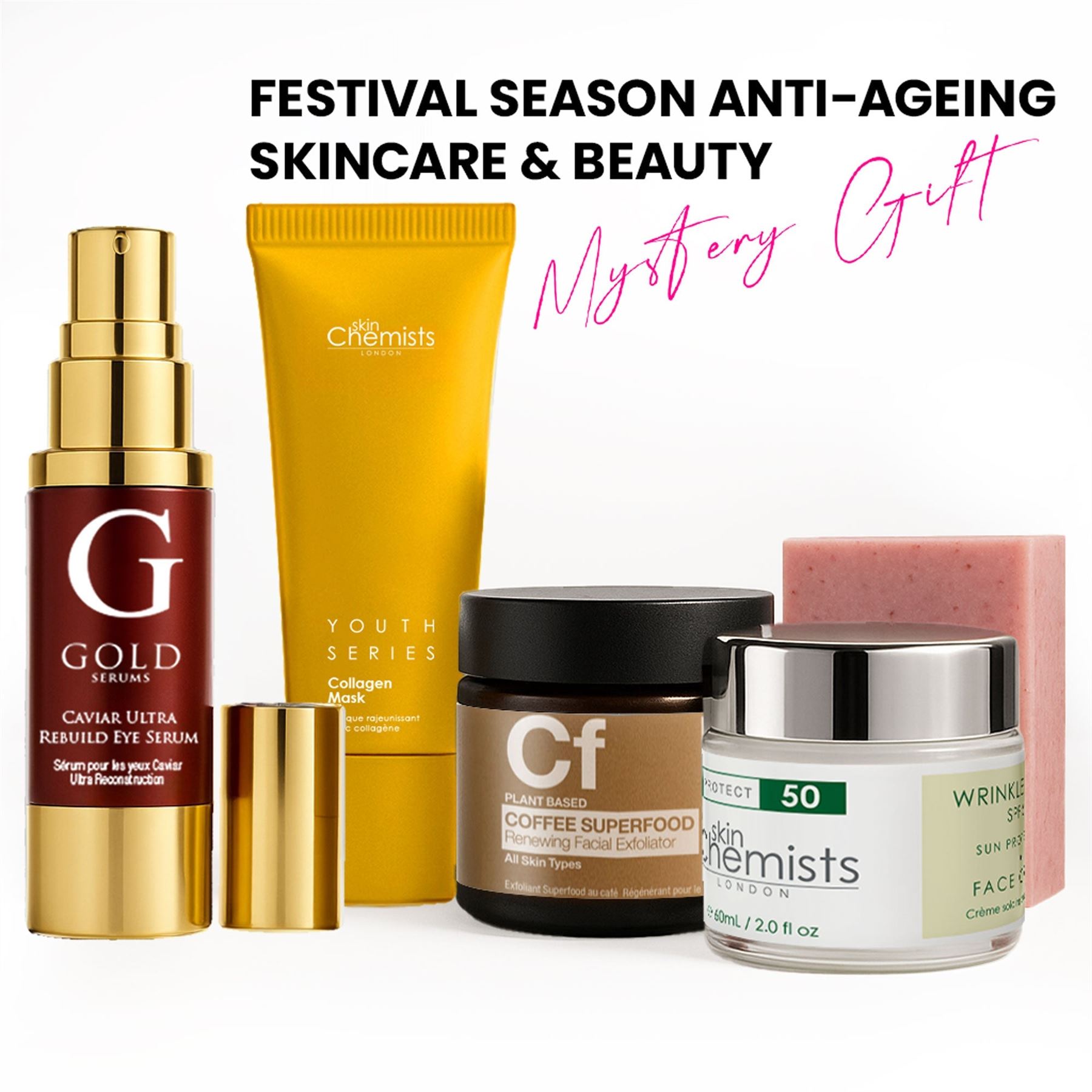 Skinchemists   Festival Season Anti-Ageing Skincare & Beauty Mystery Box , BrandAlley