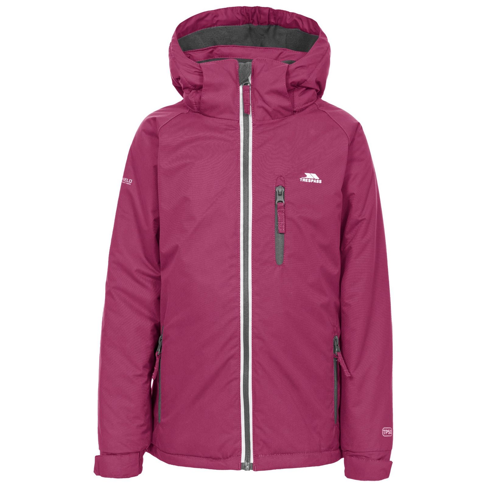 Trespass Boys   Purple Jacket Cornell Ii Polyester Berry in Size 3/4 Years, BrandAlley