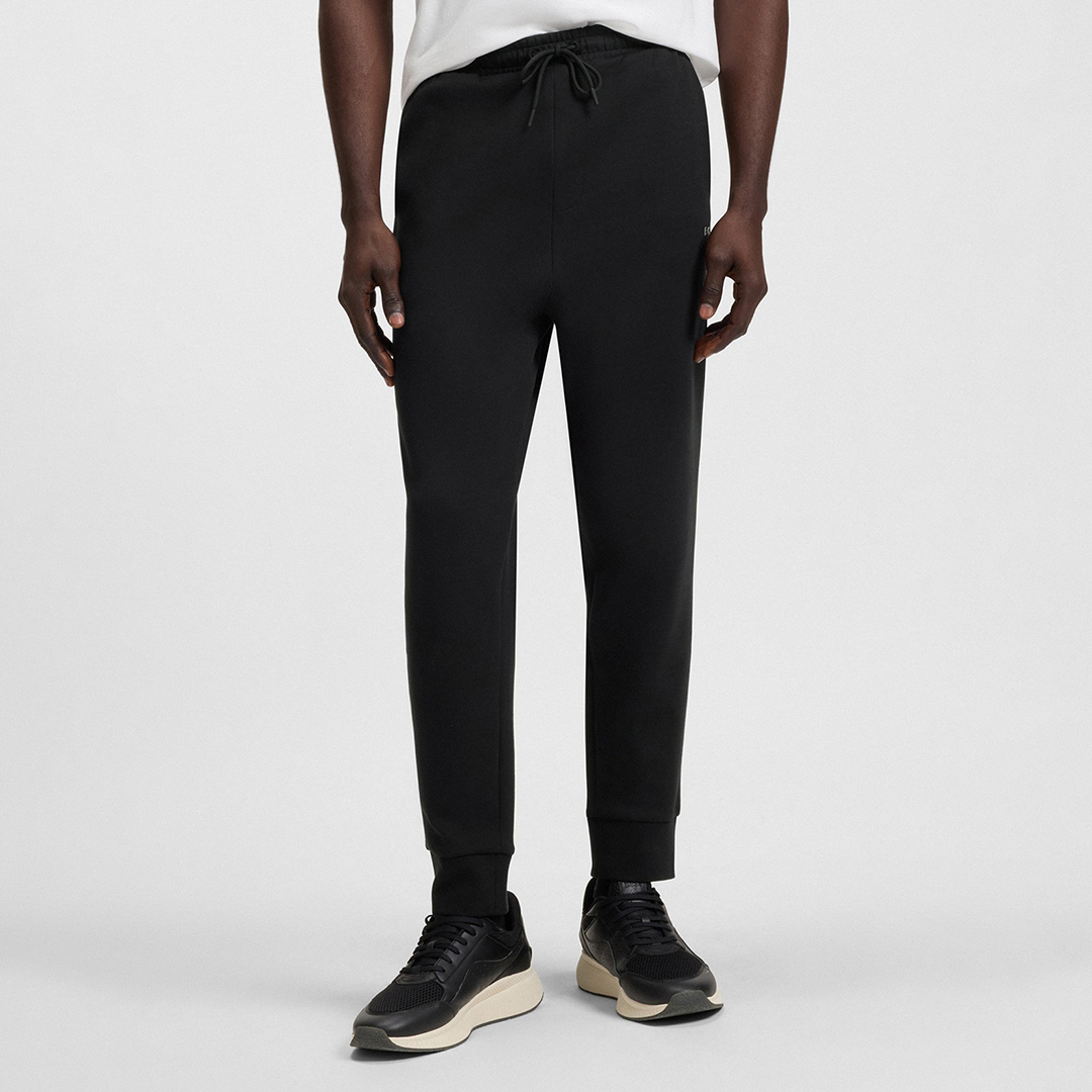 Black Hadiko Cotton Blend Joggers