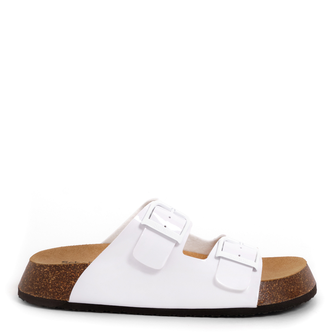 Scholl Women's   White Noelle 24 Flat Sandals in Size 7, BrandAlley