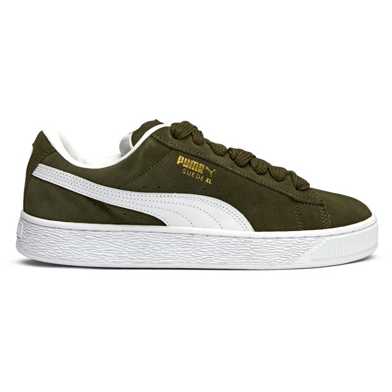 Unisex Green/White Suede XL Lace Trainers