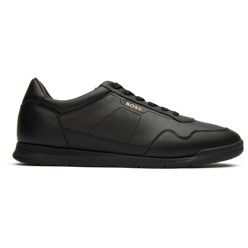 BOSS Men's  Black Titanium Lace Up Trainers in Size 10, BrandAlley