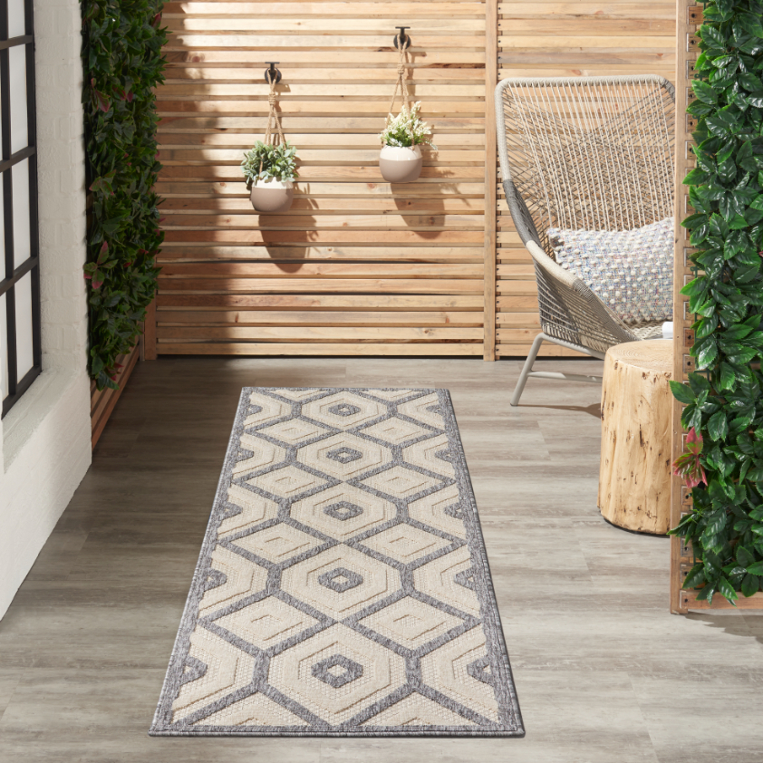 Cozumel Indoor Outdoor Rug Cream - 229cm x 66cm