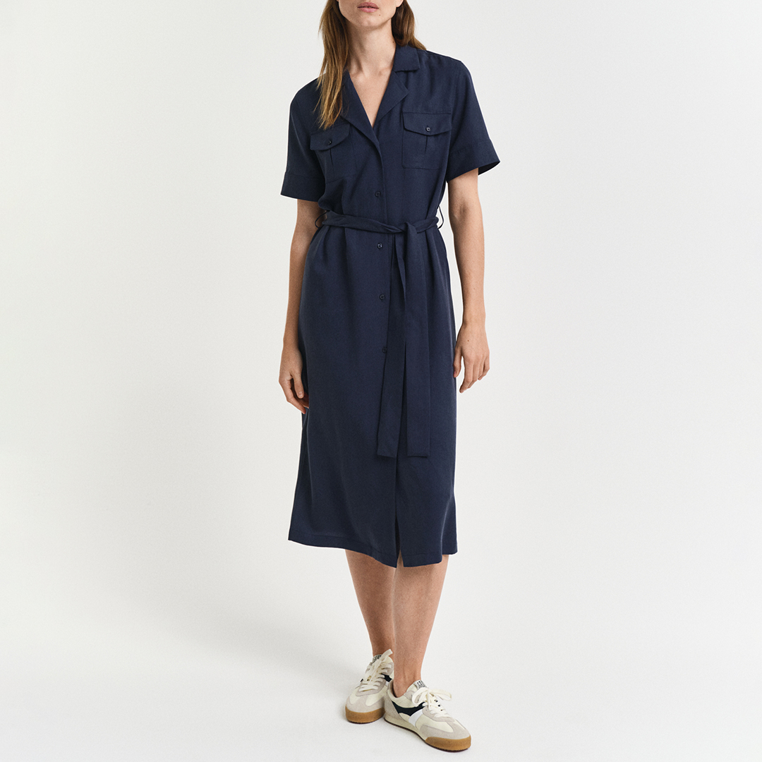 Navy Pocket Dress