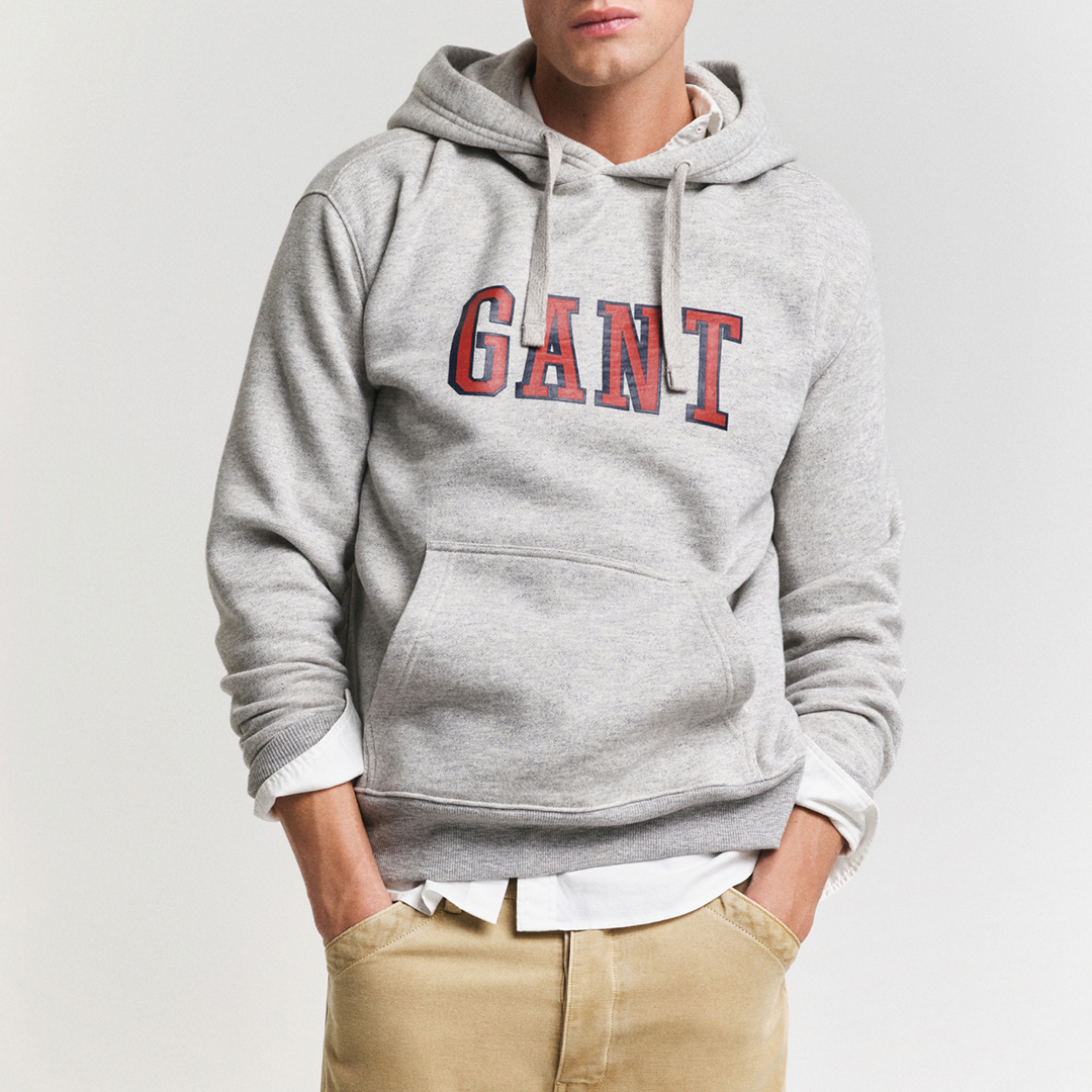 Grey Graphic Sweat Hoodie