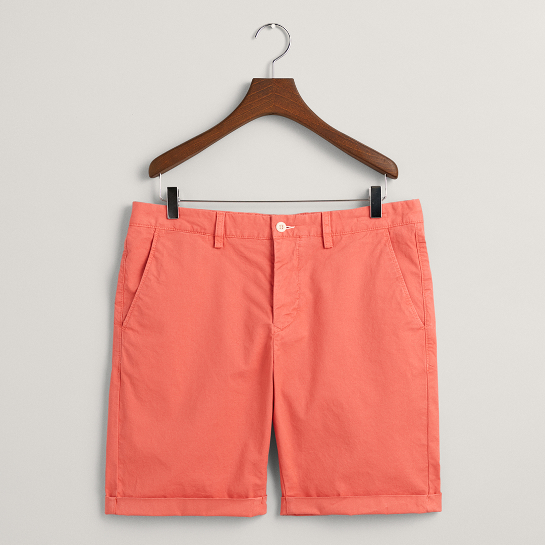 Orange Reg Sunfaded Shorts