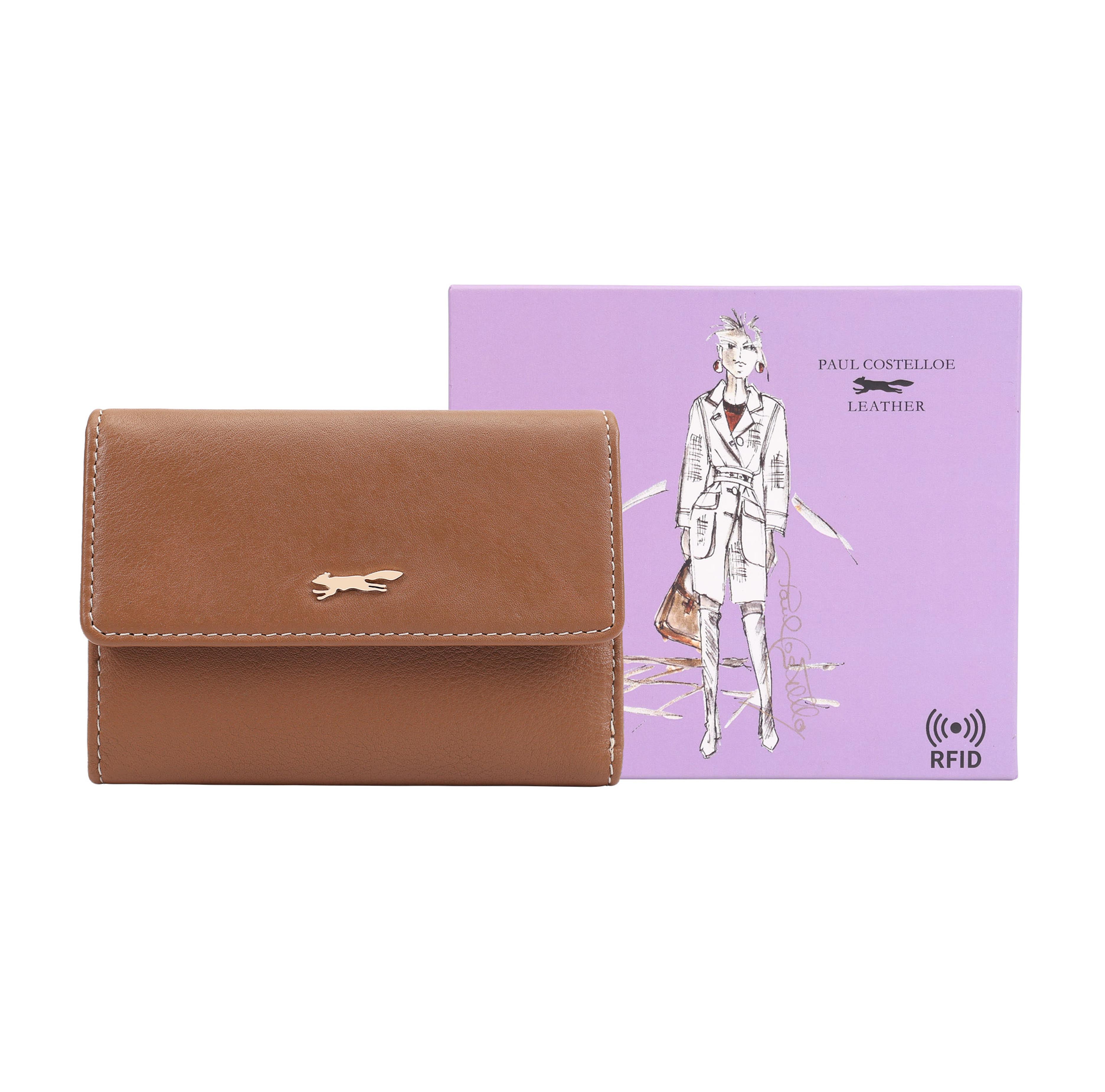 Paul Costelloe Women's   Brown Chipmunk Panay Wallet in Size Extra Small, BrandAlley