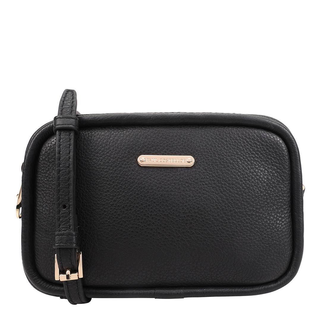 Jet Black Ishmi Crossbody Bag