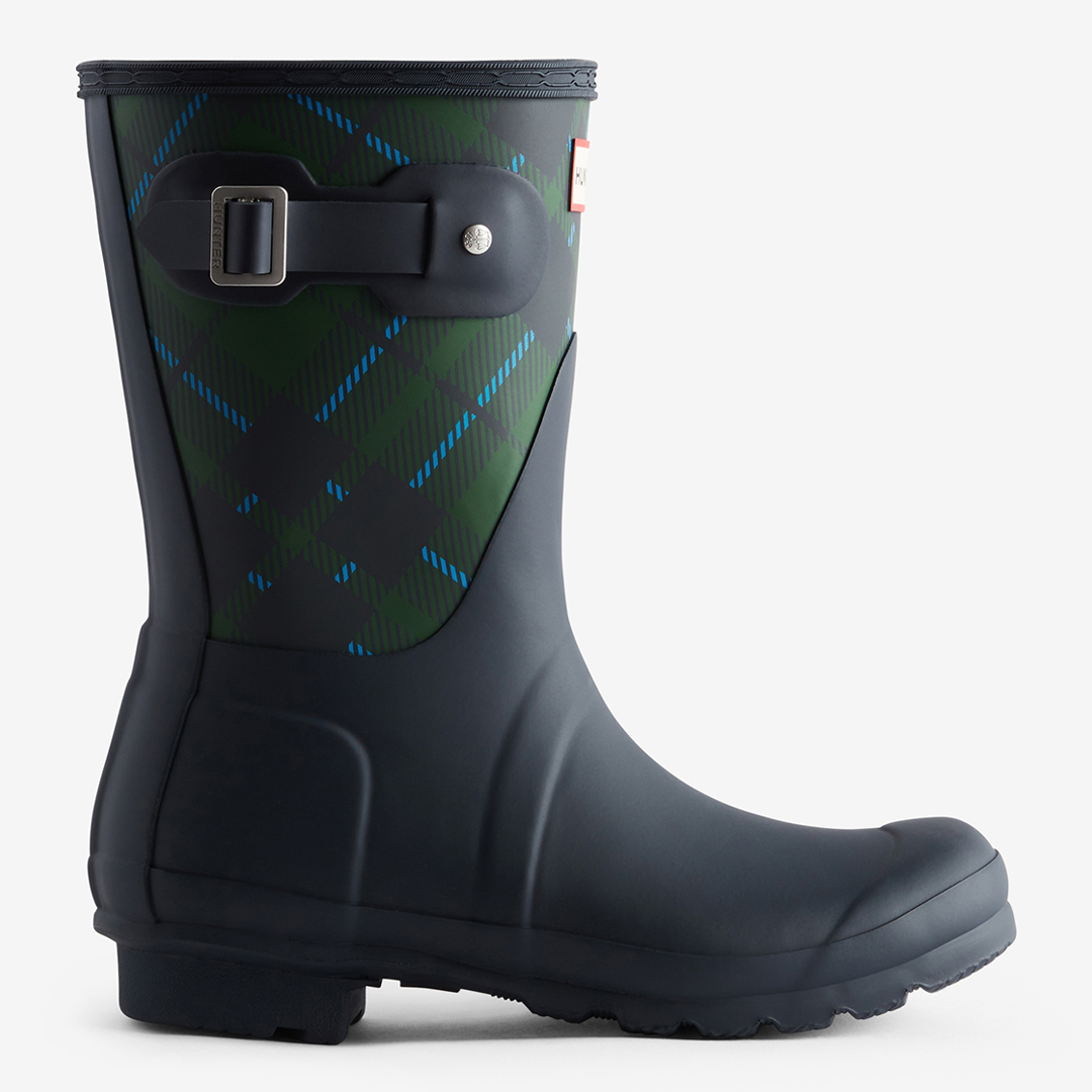 Women’s Navy Multi Tartan Original Printed Short Boot Women’s Navy Multi Tartan Original Printed Short Boot