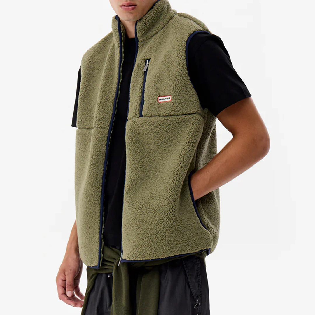Men's Khaki Drill Fleece Gilet