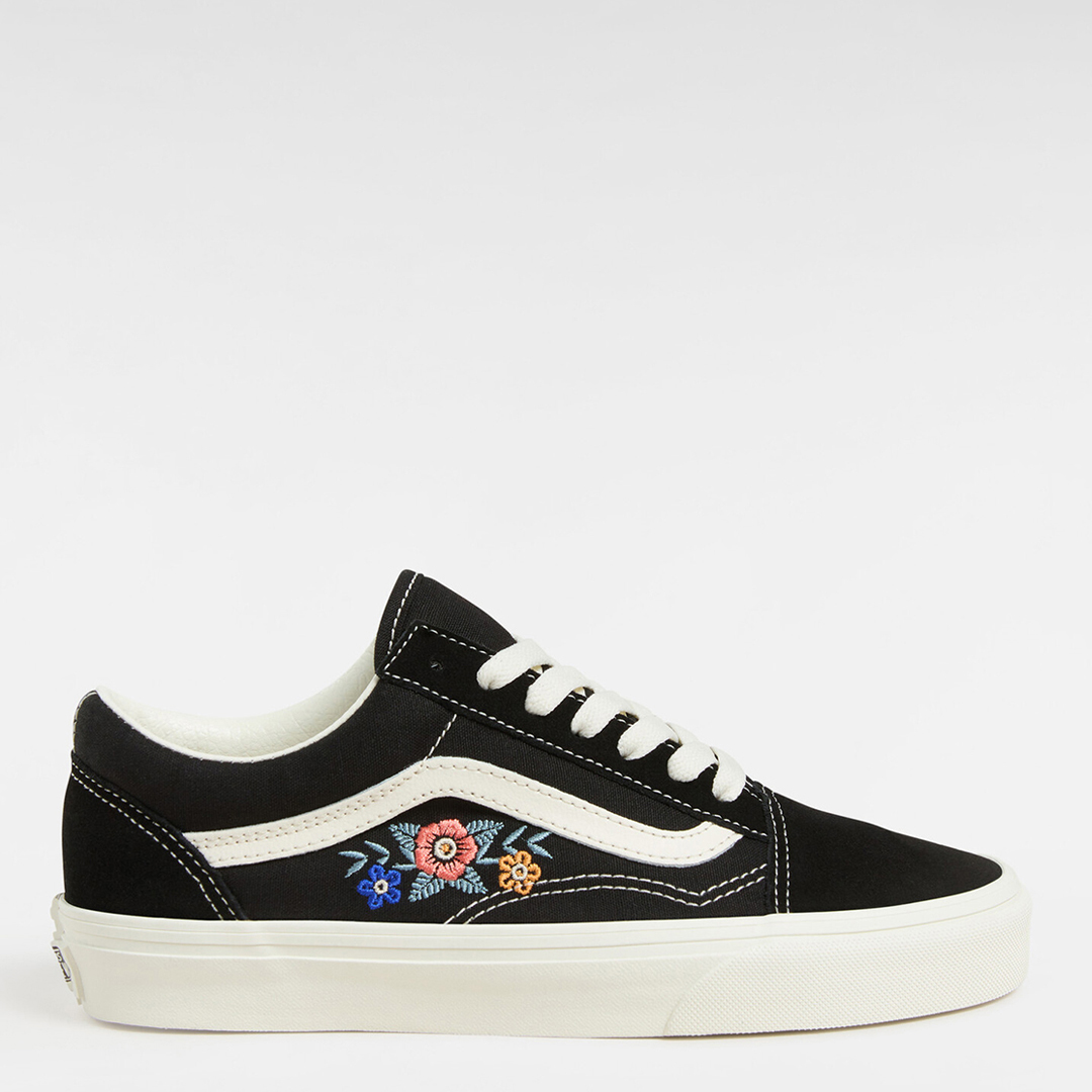 Unisex Black Floral Old Skool Trainers - Vans - Modalova