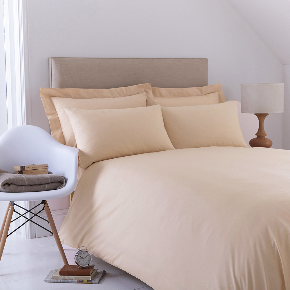 Poetry Plain Dye King Biscuit Duvet Cover Set