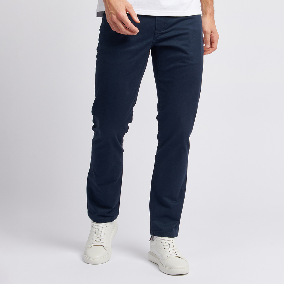 Navy 5 Pocket Cotton Blend Trouser - U.S. Polo Assn. - Modalova