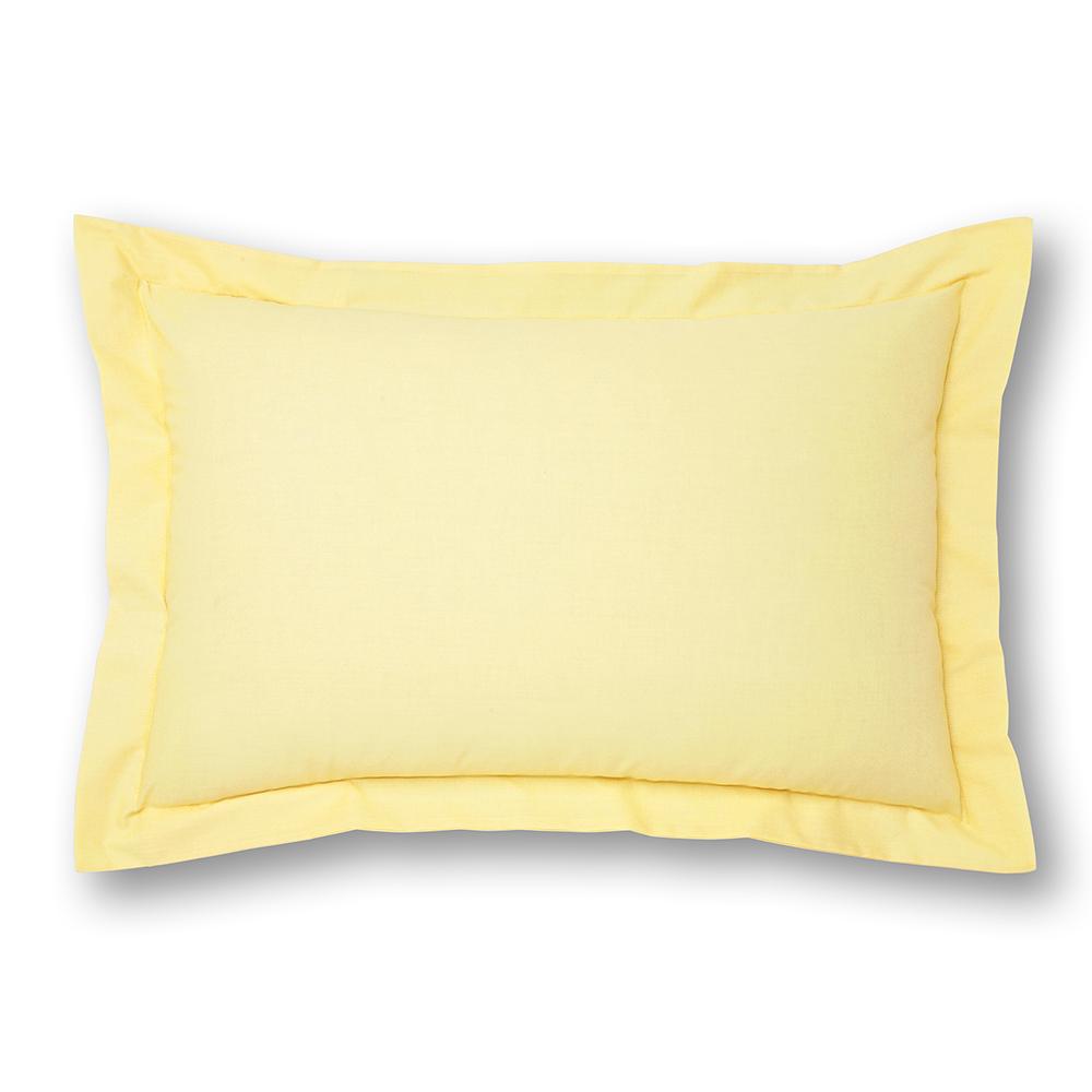 Martex   Charlotte Thomas Poetry Plain Dye Single Oxford Pillowcase - Lemon , BrandAlley
