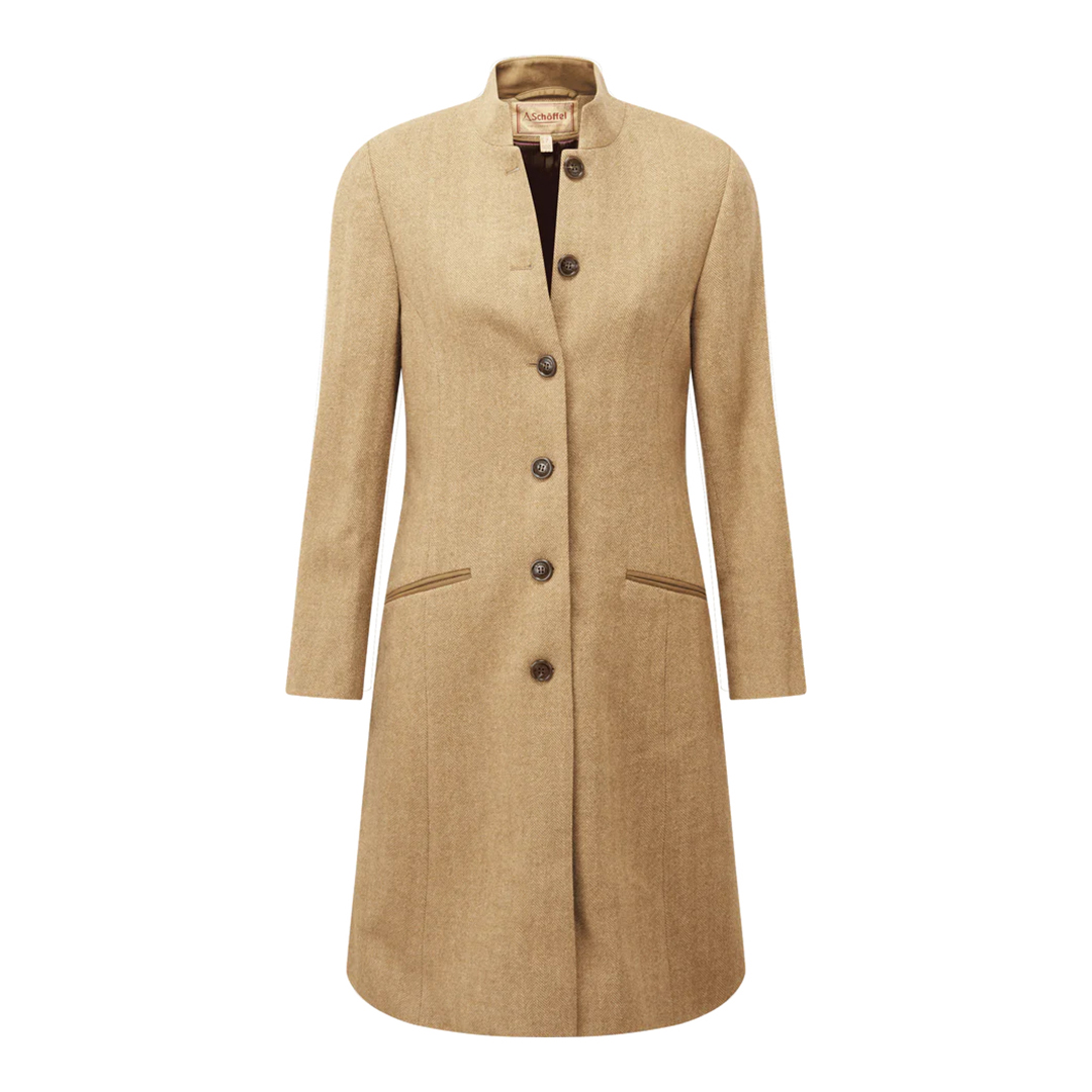 Camel Portree Tweed Wool Jacket