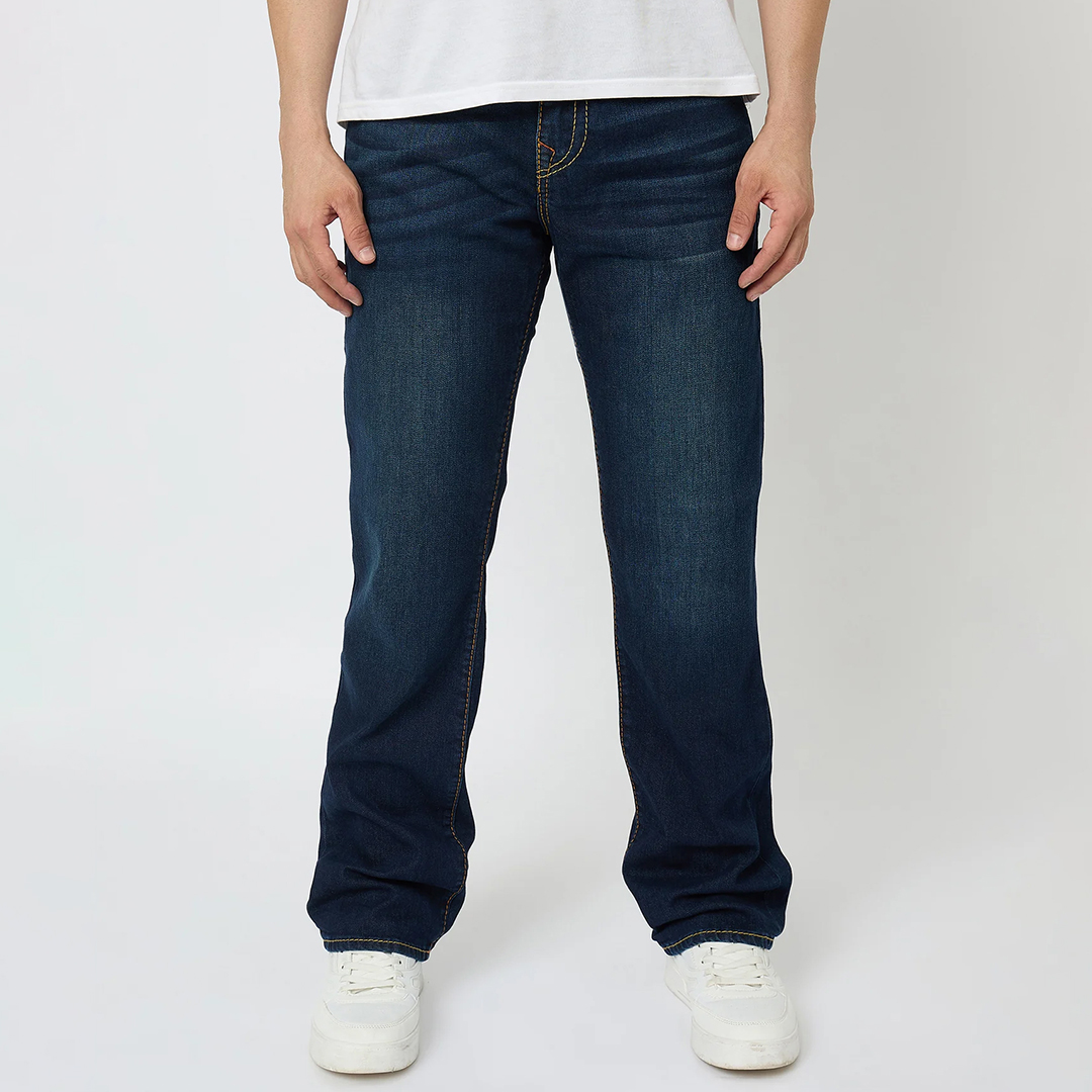 Dark Blue Ricky Flap Big T Stretch Jeans