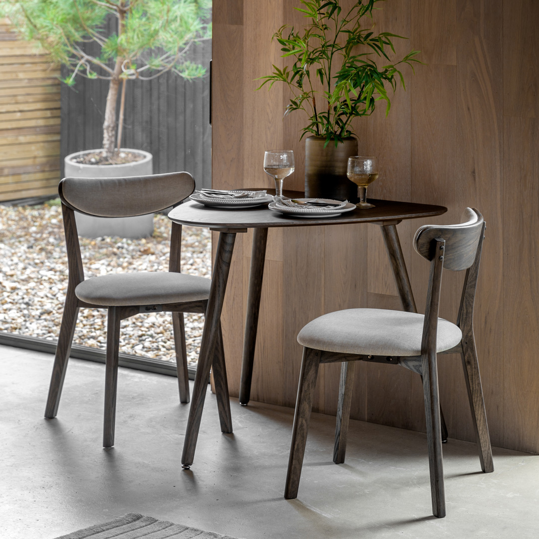Gallery Living    Brown Collins Dining Table Smoked 800X900x750mm in Size Small, BrandAlley