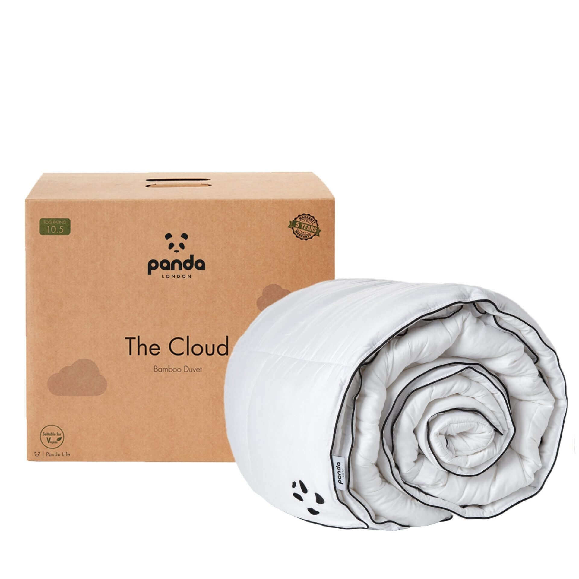 Panda London   Panda Cloud 10.5 Tog Bamboo Duvet - All Seasons in Size Kingsize, BrandAlley