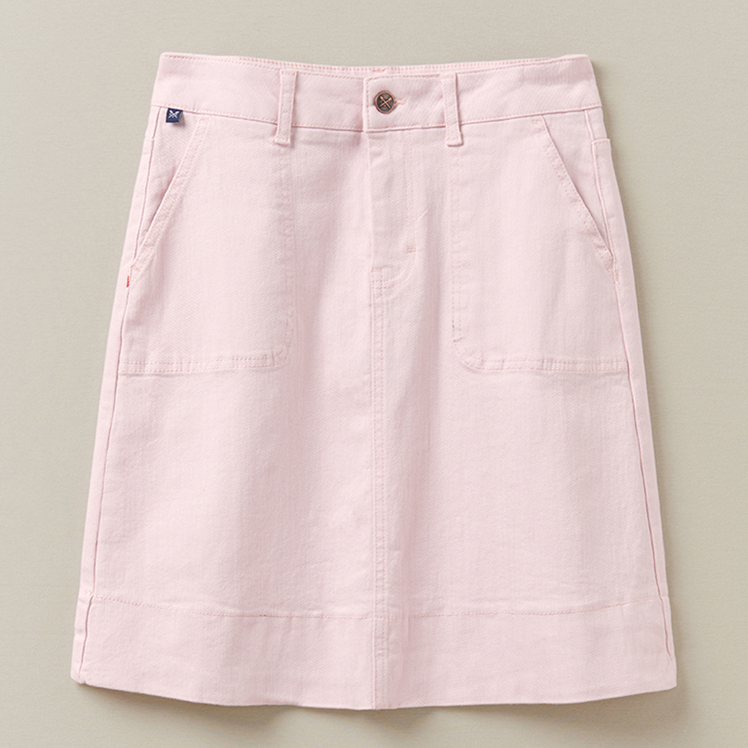 Soft Pink Remy Denim Skirt