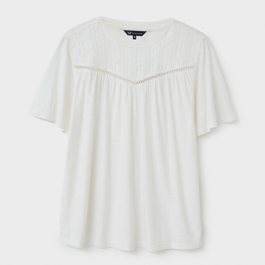 White Somerly Tee - Crew Clothing - Modalova