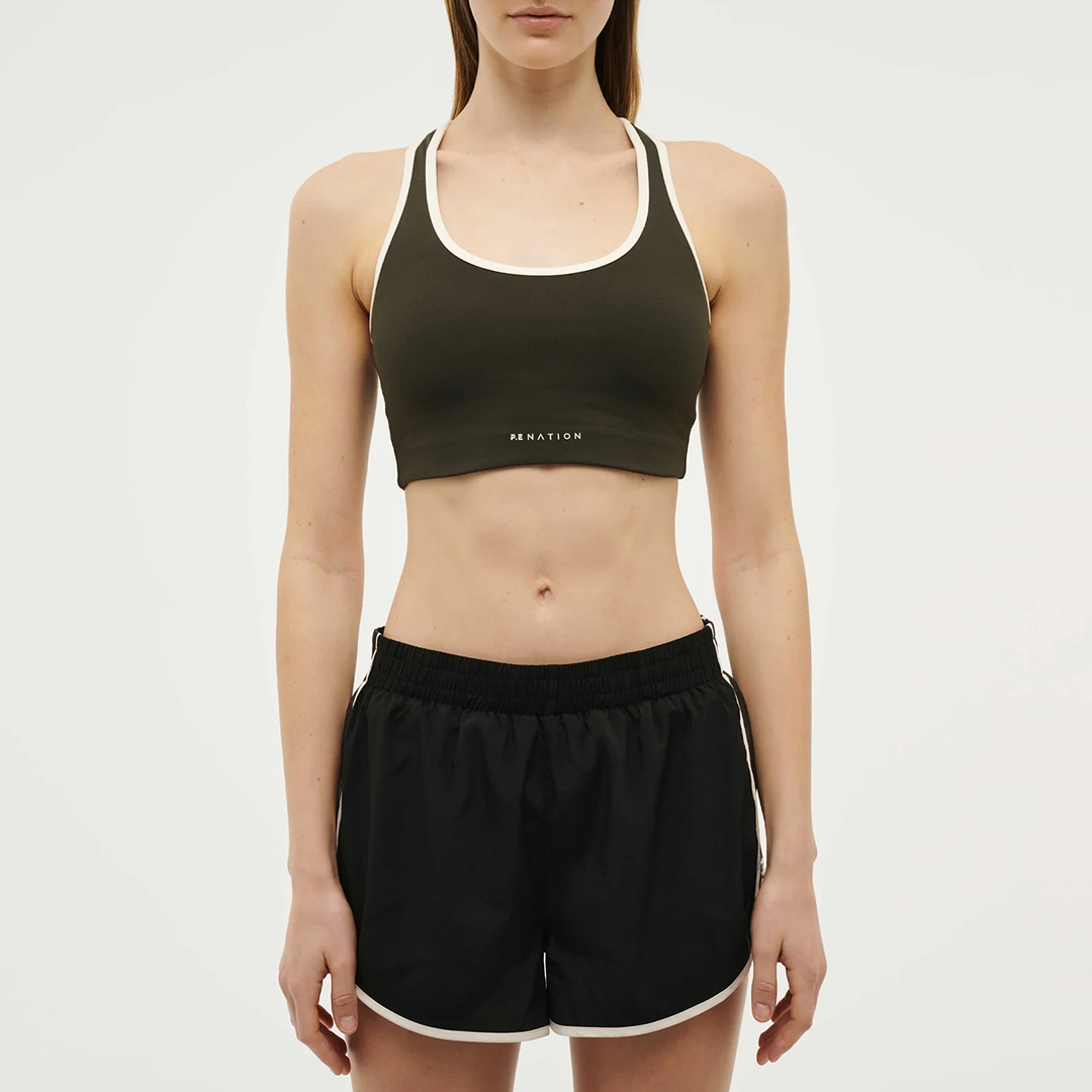 Dark Green Stellar Sports Bra