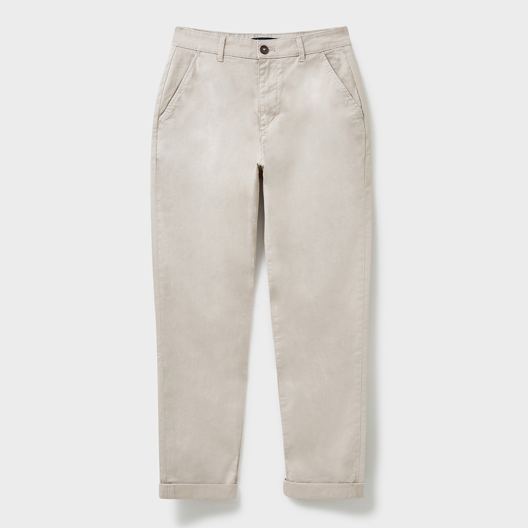 Stone Salcombe Chino Trouser - Crew Clothing - Modalova