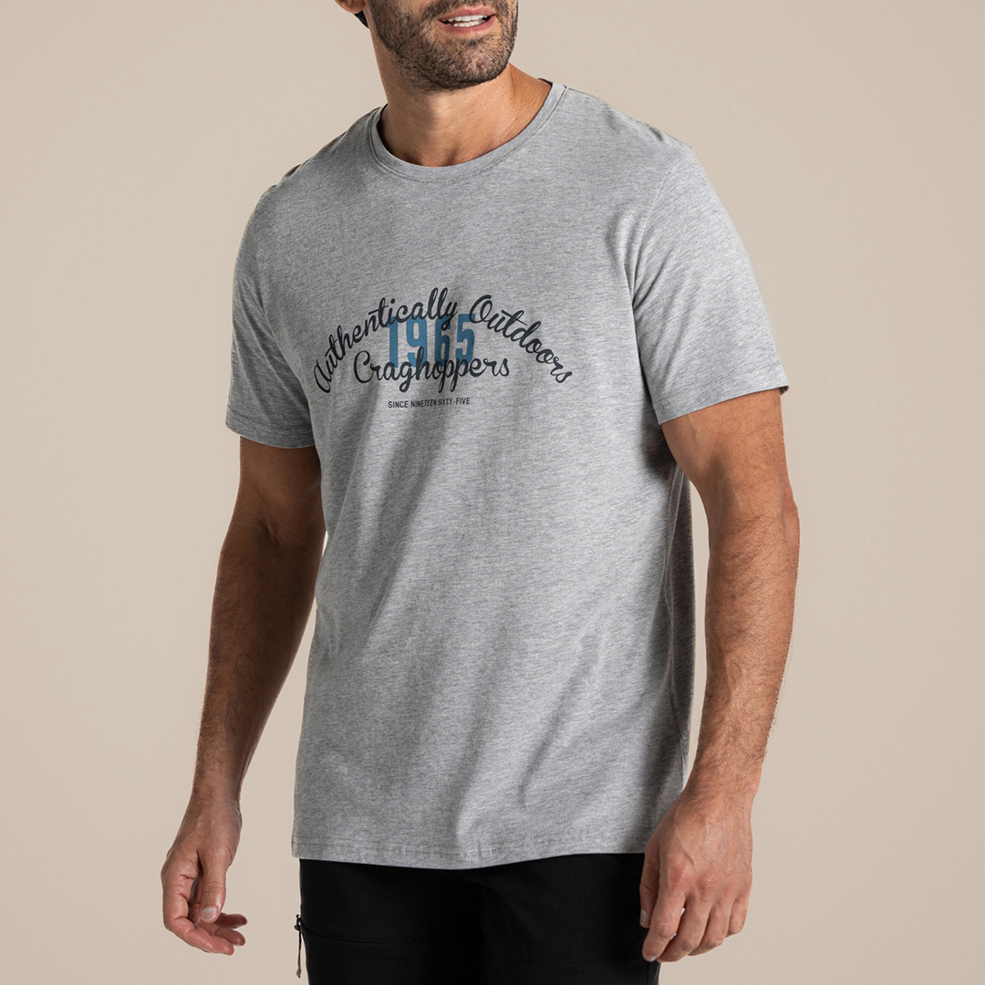 Light Grey Marl Lucent II Graphic Tee