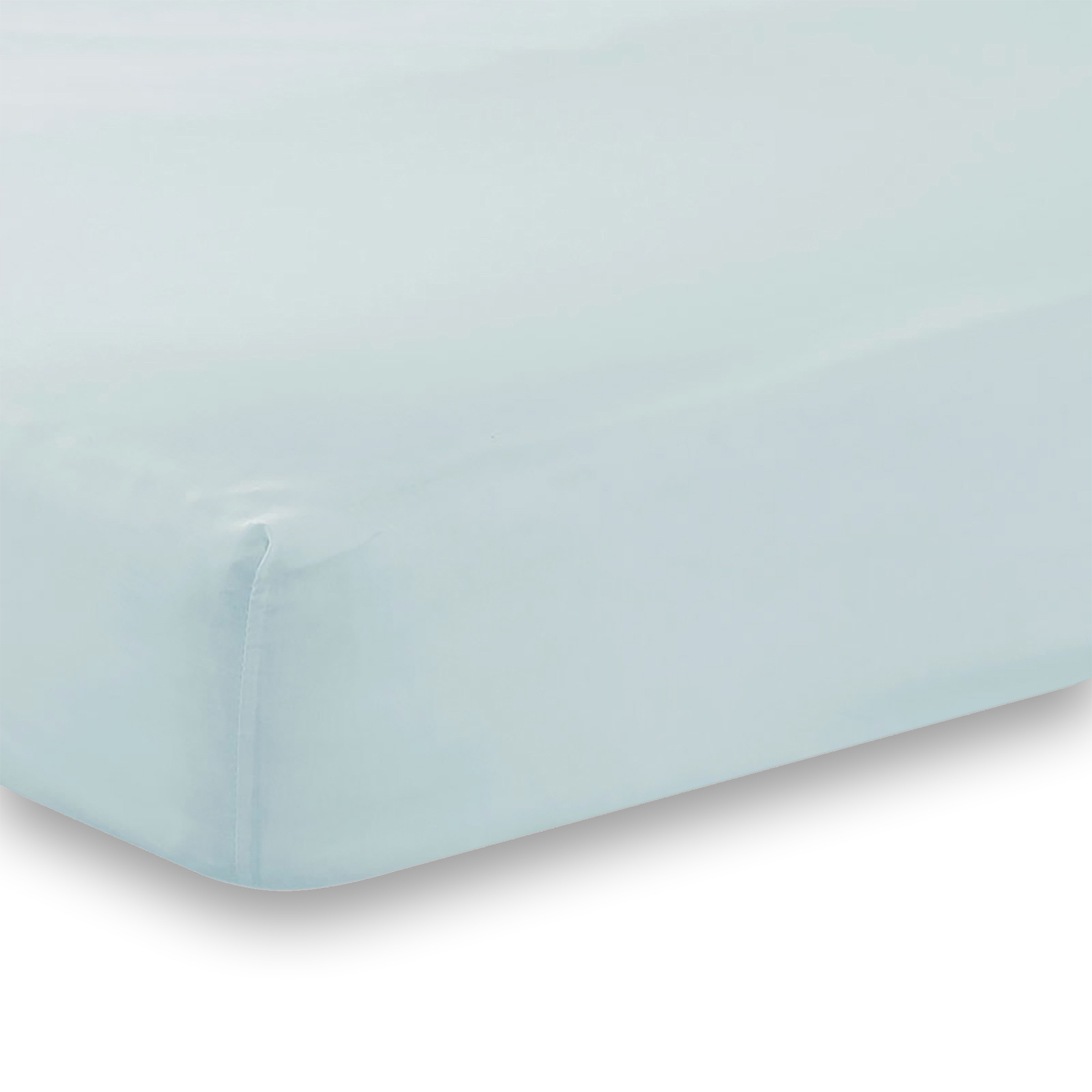 Martex    Blue Charlotte Thomas Poetry Plain Double Fitted Sheet - Duck Egg in Size Double, BrandAlley