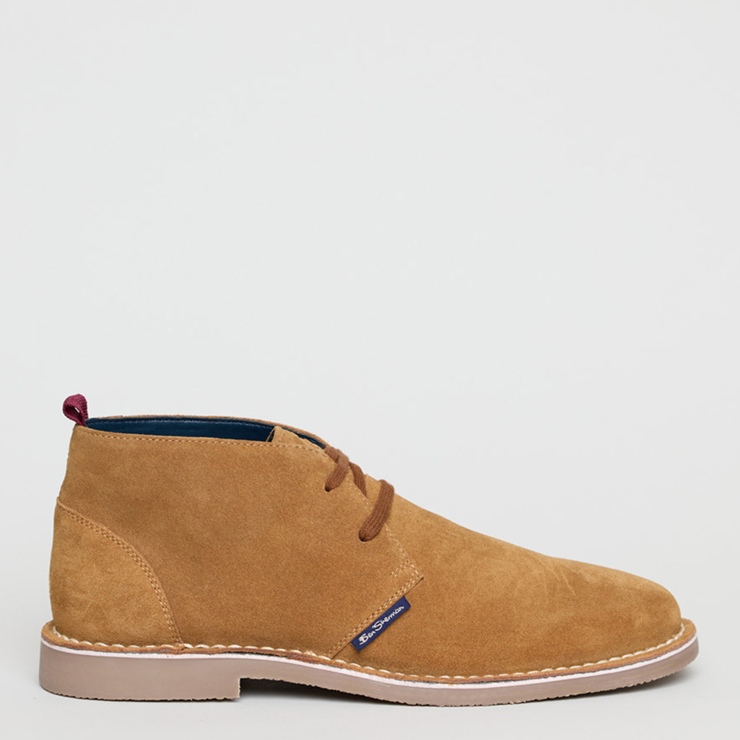 Tan Stitch Down Suede Hemmings Boots