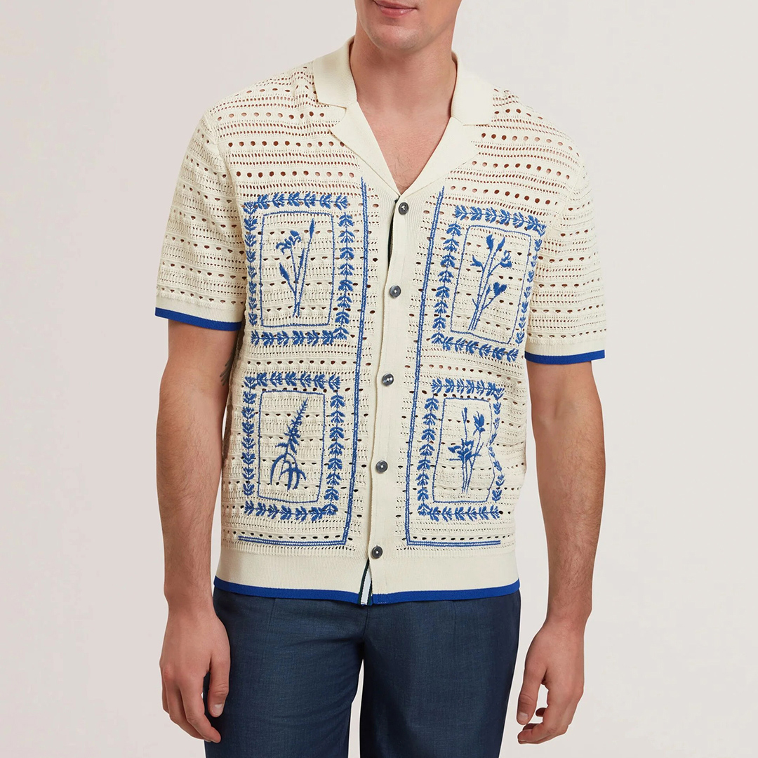 Ted Baker Barri Crochet Embroidery Shirt Review: Style Meets Elegance