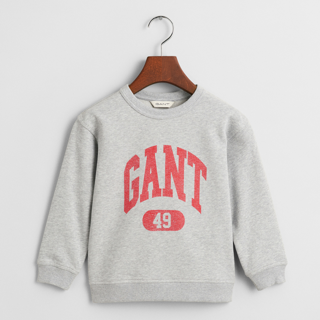 Navy Gant 49 Relaxed Crew Sweater