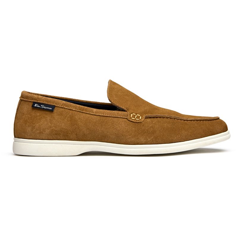 Ben Sherman Men's   Beige  Tan Suede Amarillo Shoe in Size 9, BrandAlley