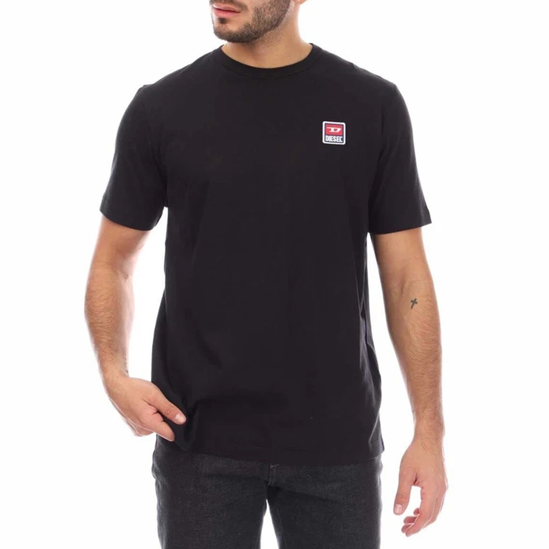 Diesel Men's   Black T-Just 16 Maglietta in Size L, BrandAlley