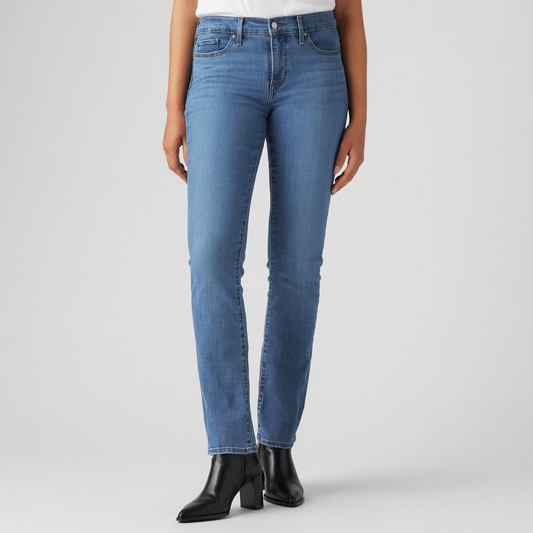 Levi's Women's  Mid Blue 314 Shaping Straight Stretch Jeans in Size 28 34, BrandAlley