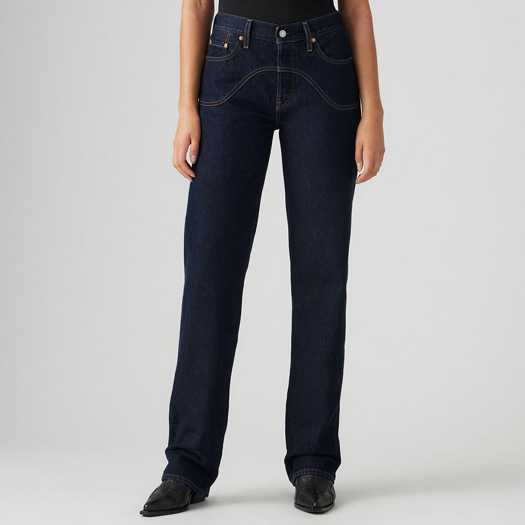 Levi's Women's   Blue Dark 501 90'S Western Cotton Jeans in Size 25 30, BrandAlley
