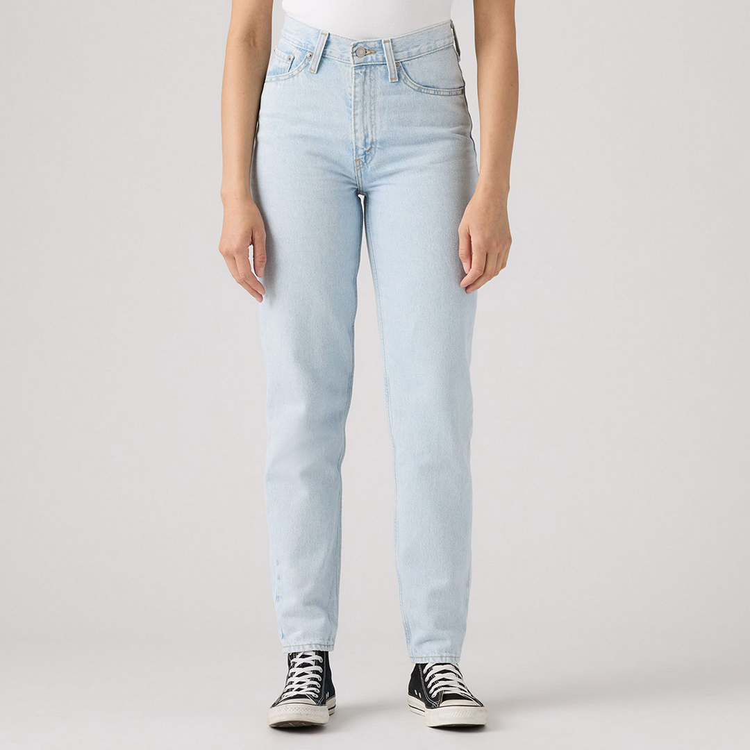 Light Blue 80's Mom Cotton Jeans