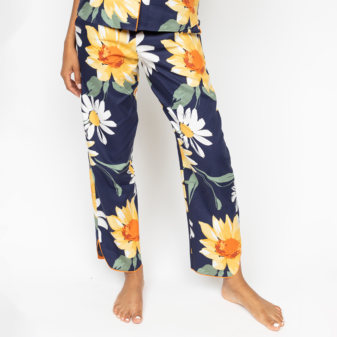 Georgina Floral Print Pyjama Bottoms - Cyberjammies - Modalova
