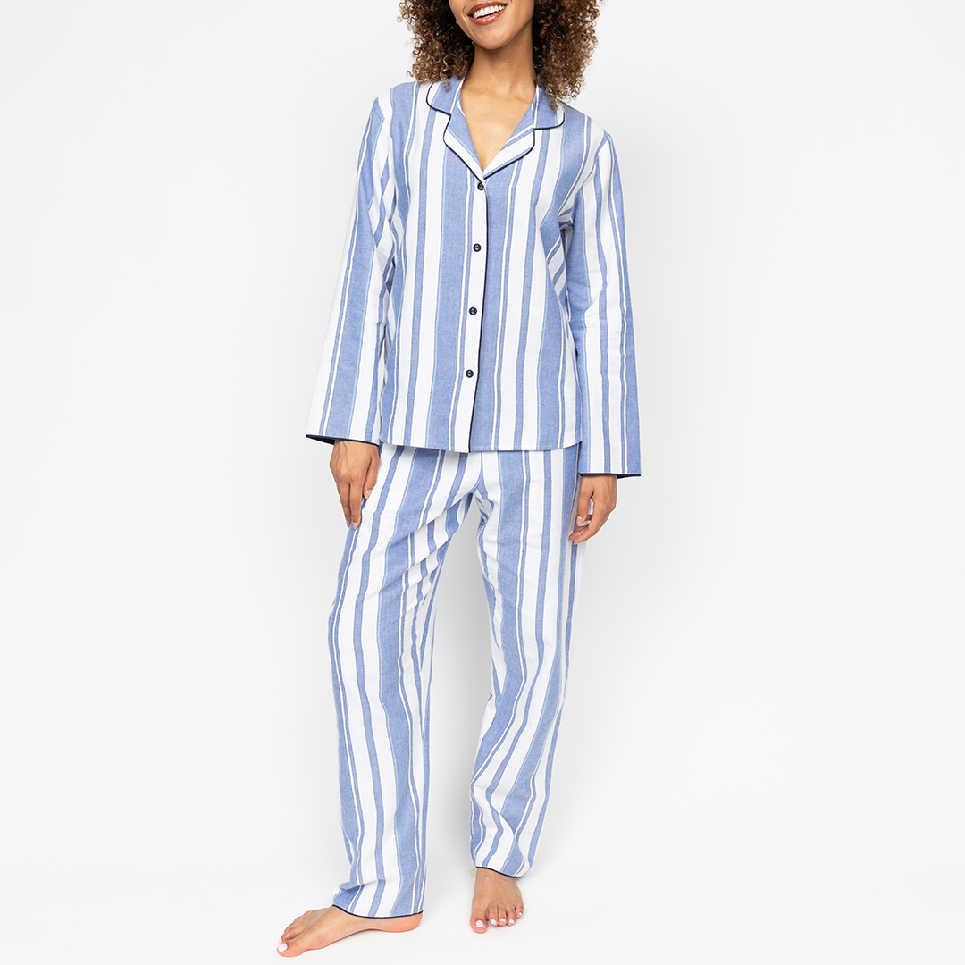 Alpes Blue Stripe Pyjama Set - Cyberjammies - Modalova