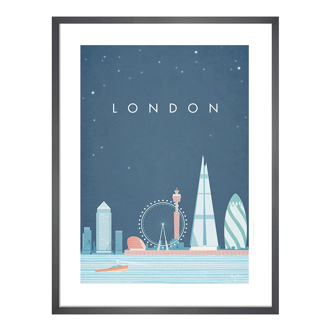 Henry Rivers     London 50X40cm Framed Print in Size 50cm, BrandAlley