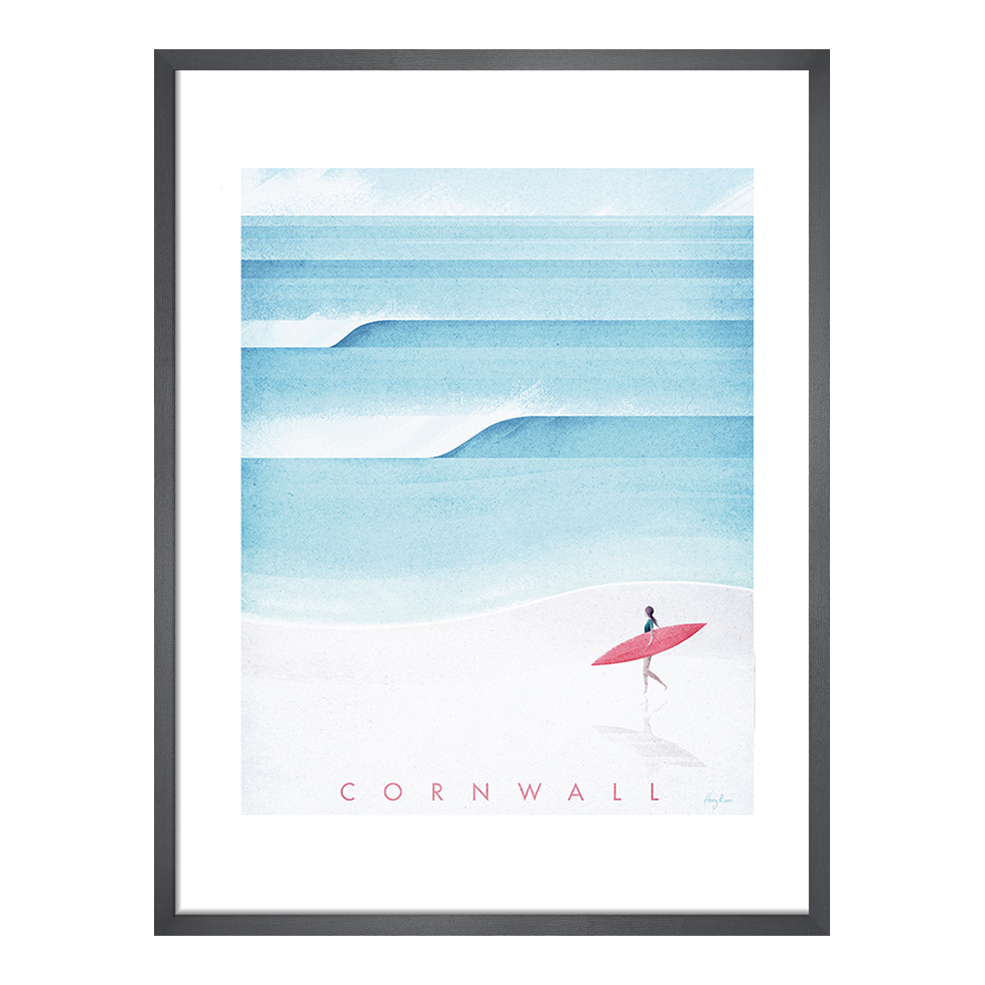 Henry Rivers     Cornwall 50X40cm Framed Print in Size 50cm, BrandAlley