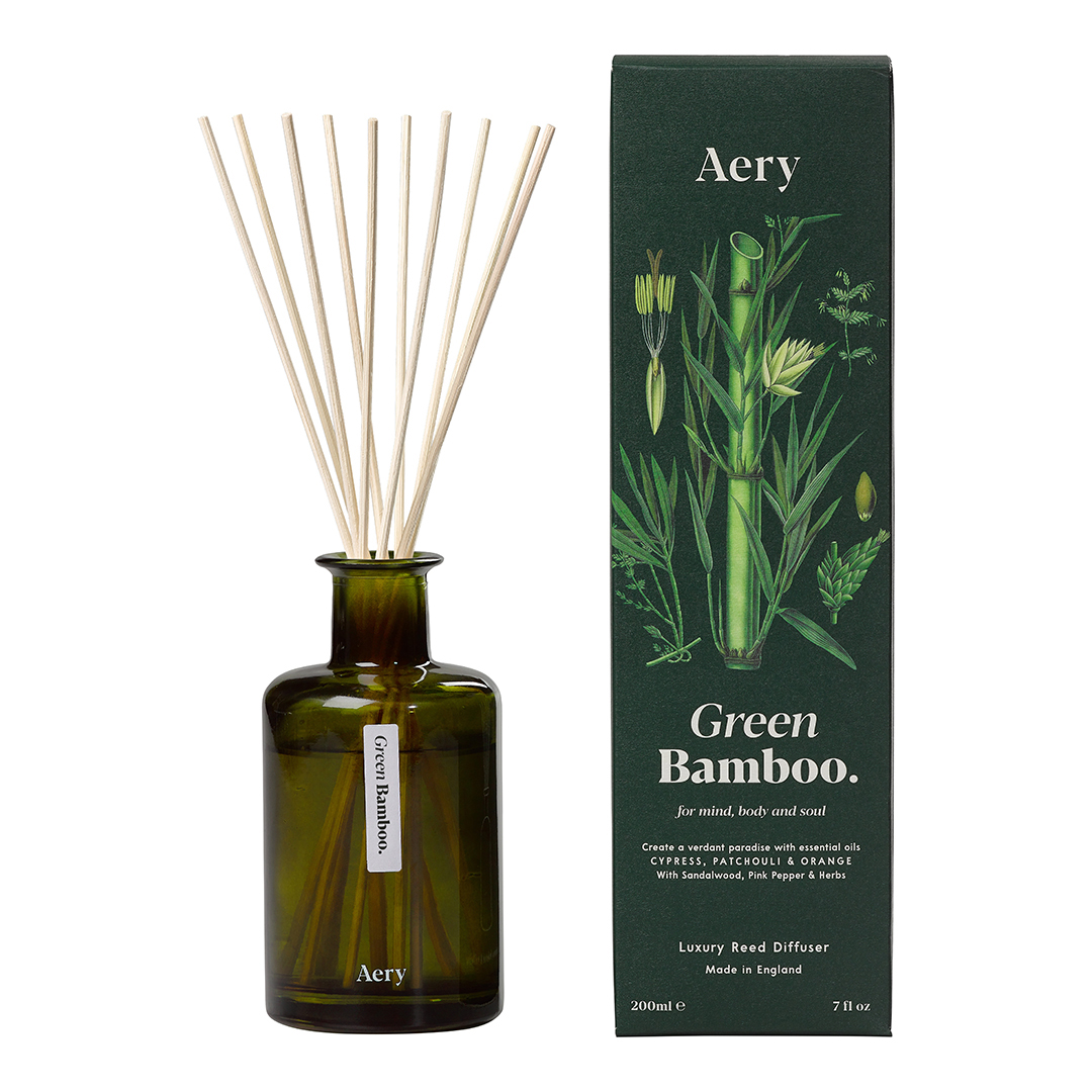 Aery Living     Green Bamboo Diffuser 200Ml in Size 200ml, BrandAlley