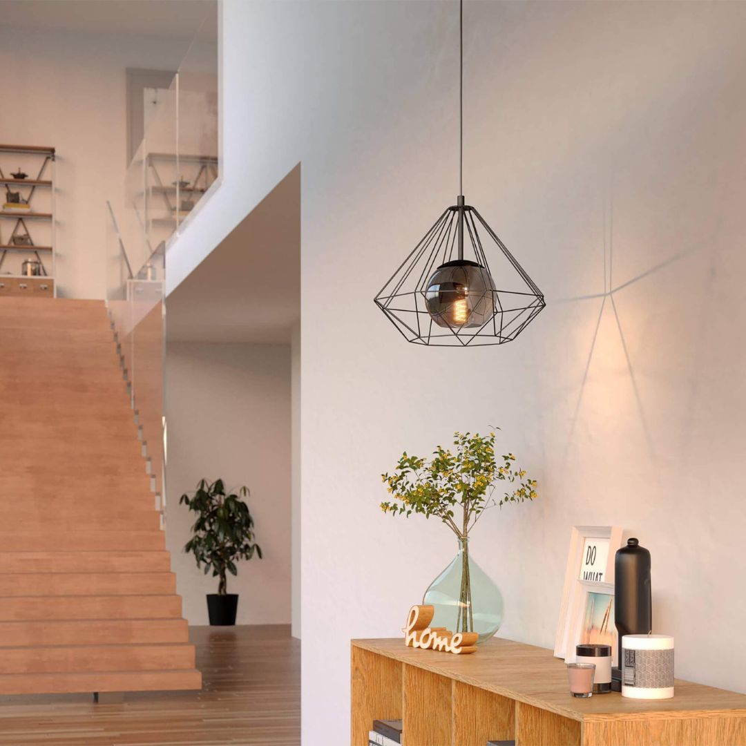 Pagazzi Lighting   Burton Black Pendant Ceiling Light , BrandAlley