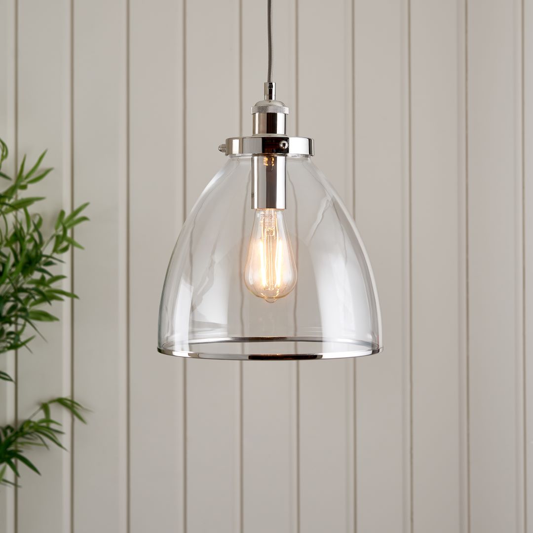Pagazzi Lighting   Brunswick Polished Nickel Ceiling Pendant , BrandAlley
