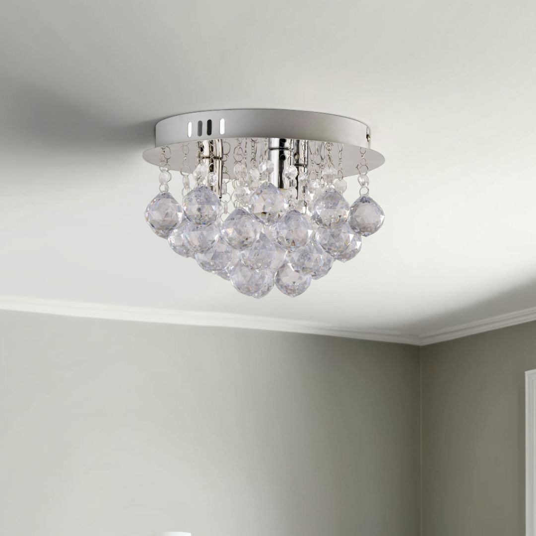 Pagazzi Lighting   Diana 3 Light Semi Flush Ceiling Light , BrandAlley